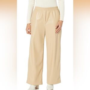 NWT VELVET BY GRAHAM & VELVET JENNA LEATHER PANTS BISQUE‎ COLOR SIZE M